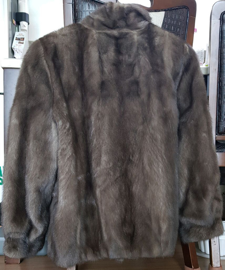 근화모피 밍크 코트 브라운--1