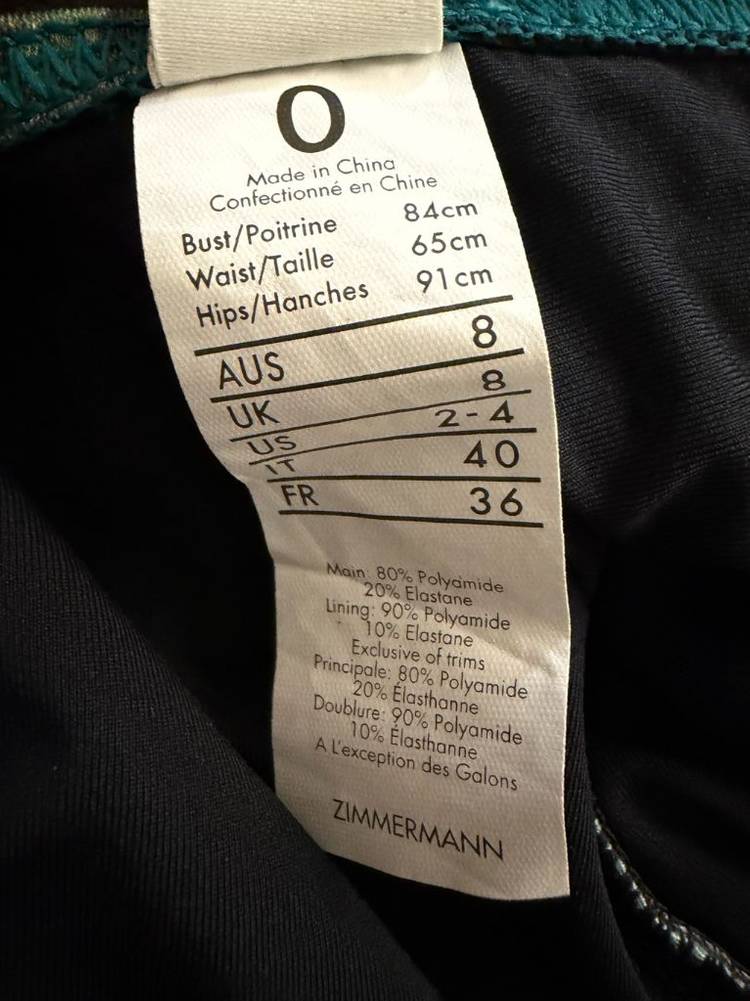 Zimmermann 짐머만 플라워 패턴 원피스 수영복 AUS 8--3