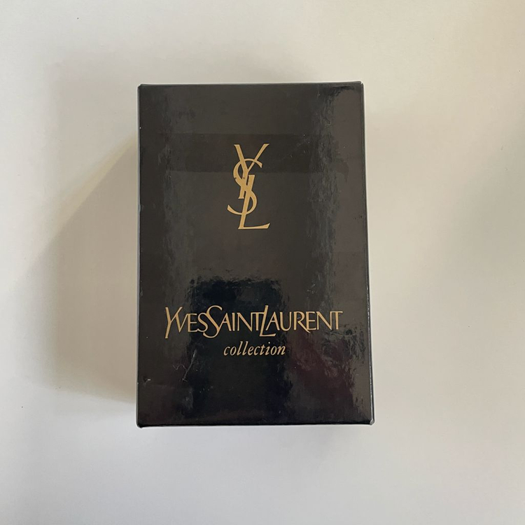 입생로랑 골드 라인스톤 브로치 새상품--3