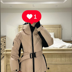 몽클레어 그레노블 여성패딩 스키복 frachey 벨트패딩 더스티핑크 0사이즈 정품