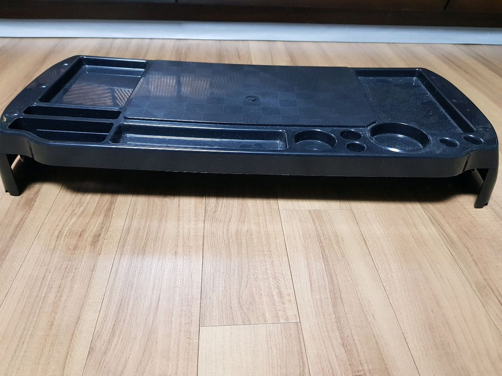 모니터 받침대 겸 정리함 블랙--1