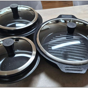 IH 만능요리가마솥, 쿠커 가정용 3종 세트[21,23,31cm]