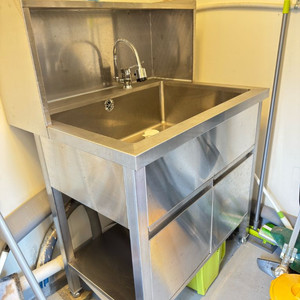 업소용 씽크대-유얼키친( SUS304 카페형 영업용 씽크대) 이미지