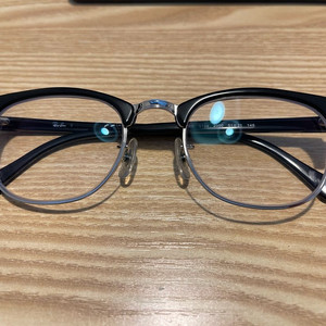 레이밴 5154 클럽마스터 51사이즈 하금테 안경 남녀공용 + 블루라이트 차단렌즈