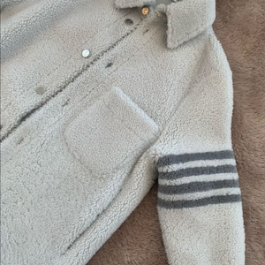 톰브라운 4-바 오버사이즈 셔츠 자켓 화이트