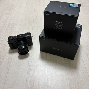 후지 x-pro3 블랙, xf 35mm f2 R WR 풀박스 판매합니다