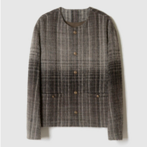 포커페이스 알파카 블루종 브라운 50사이즈