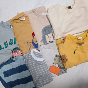 [8벌] 4t 4-5Y 110 자라 카터스 모이몰른 키즈 기본 티 맨두맨 티셔츠