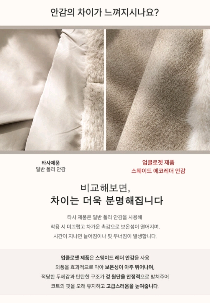 [가을맞이 특별할인] 에코 밍크 더플 후드코트 이미지