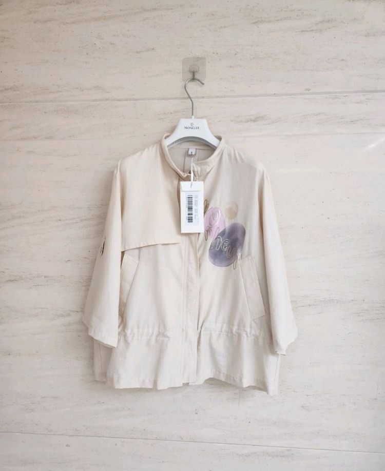 (새상품)샤틴 프린팅 롤업 점퍼 프리사이즈--5