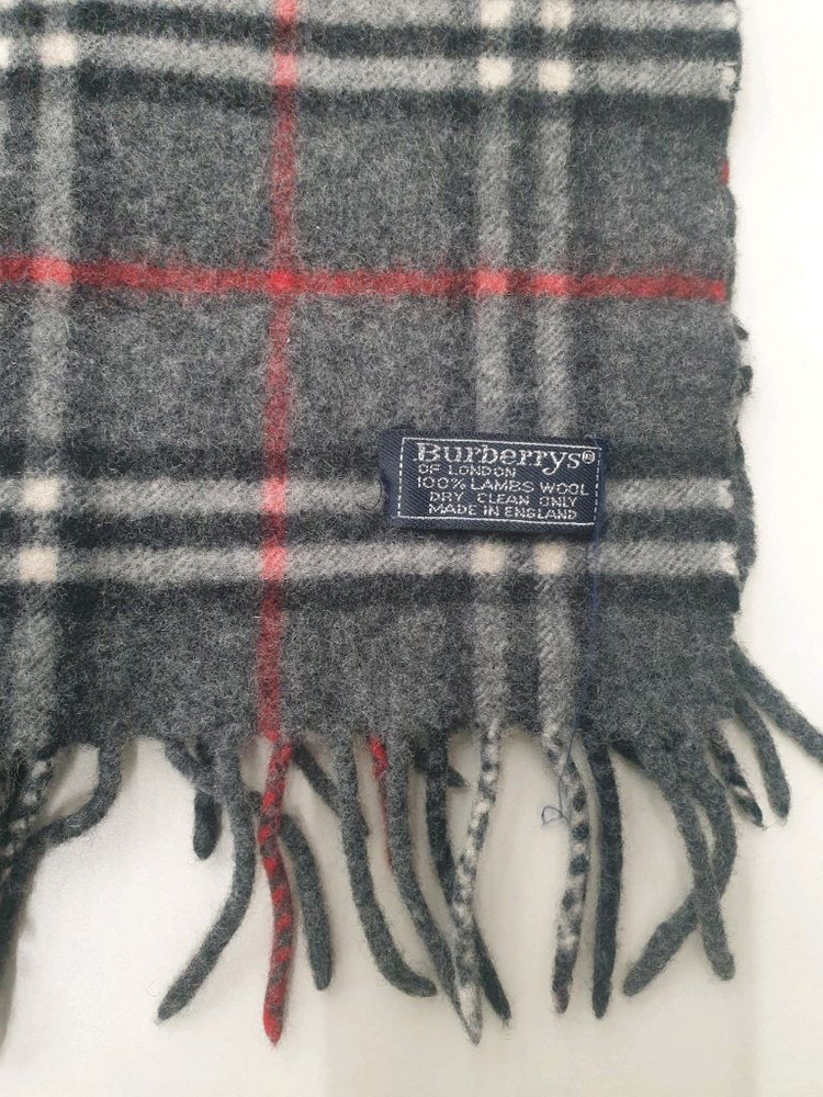 울 체크 머플러--3