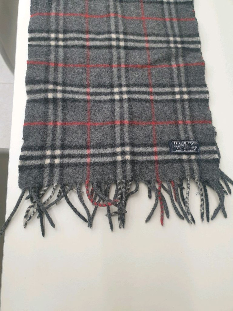 울 체크 머플러--4