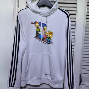100 아디다스 x 심슨 후드티셔츠