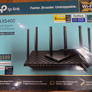 티피링크 AX5400 Archer AX72 Pro Wi-Fi 6 공유기 미개봉 새제품 택포 9.5