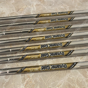 트루템퍼 다이나믹골드 EX 투어이슈 웨이트락 S200 아이언샤프트 5-PW 6개세트