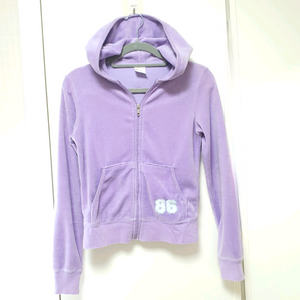 벨벳 벨로아 후드 집업 상의 자켓(~55사이즈)