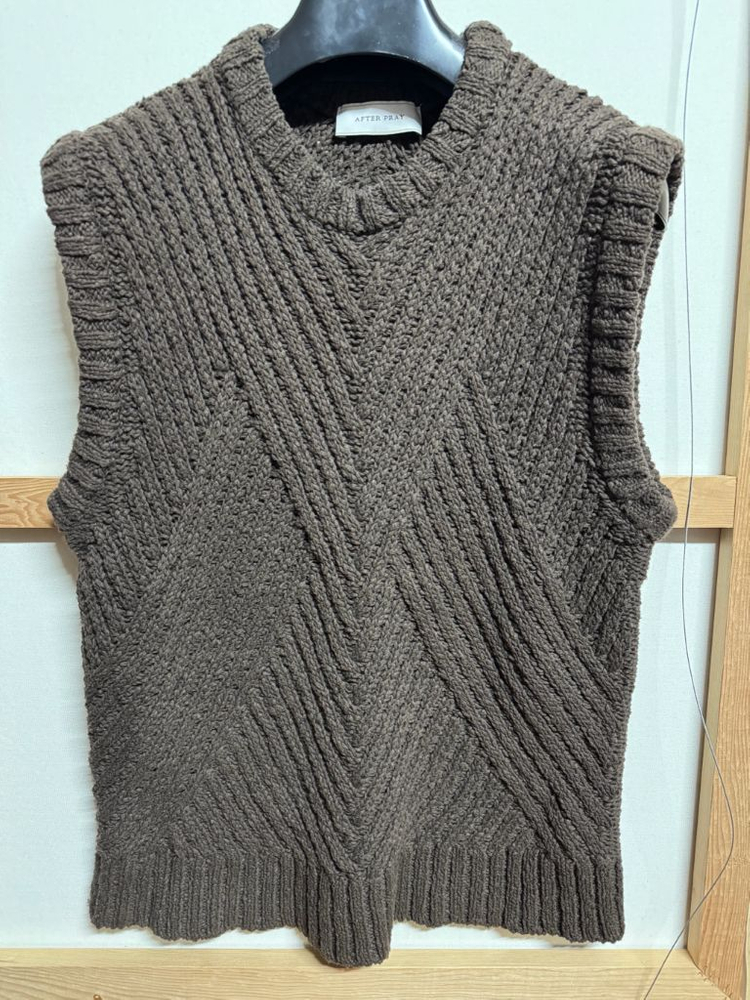 애프터프레이 니트조끼 프리사이즈--3