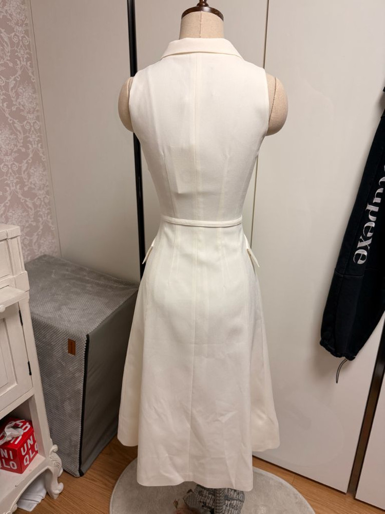 아보아보 오픈 카라 셔츠드레스 휴양지 화이트원피스 셀프웨딩스냅--6