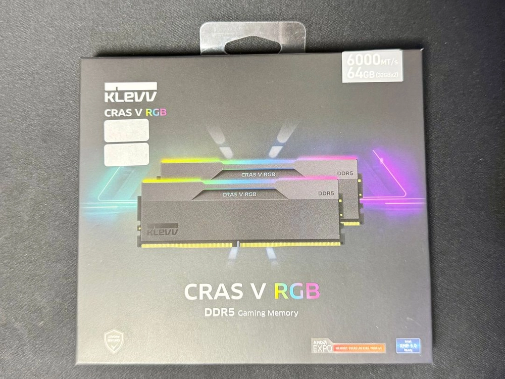 에센코어 클레브 DDR5-6000 CL30 CRAS V RGB 블랙 패키지 서린 64GB(32Gx2) - 안심되는 중고거래