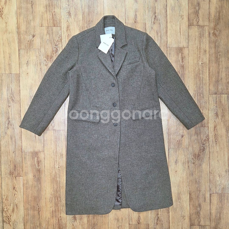 앤유(and you) 베를린 울 싱글코트 프리사이즈 새상품--4