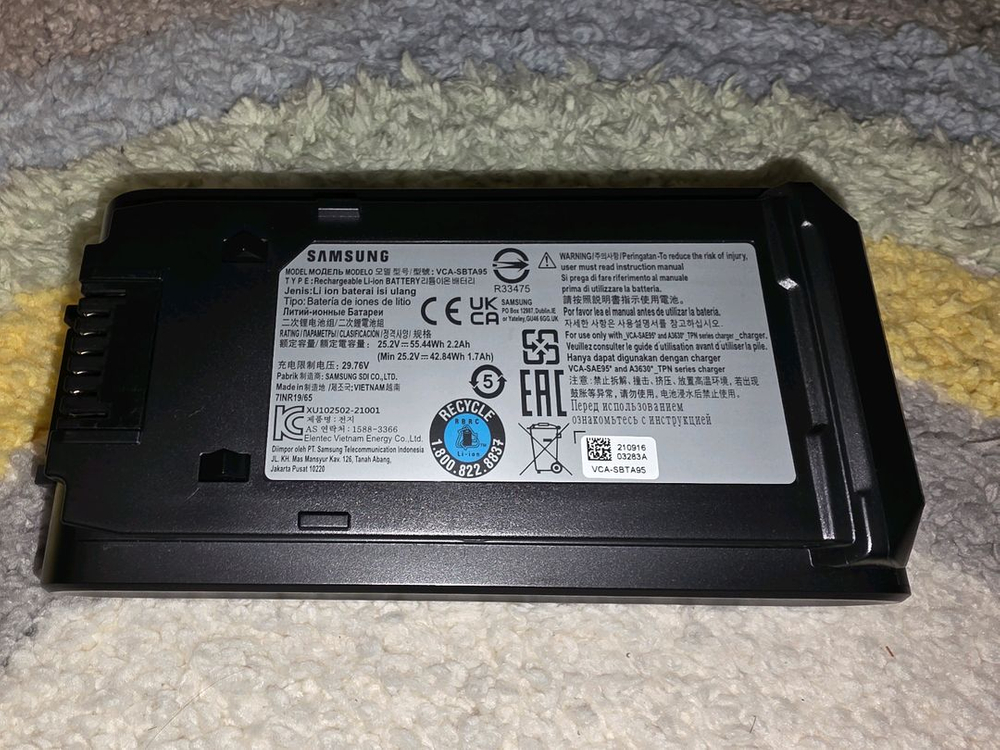 삼성비스포크 제트 무선청소기용 정품 배터리--0