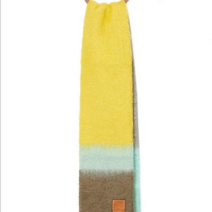 [로에베] 스트라이프 머플러 울 모헤어