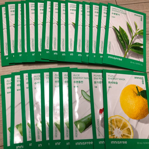 (새상품)이니스프리 마스크팩 25장+화장솜 80매