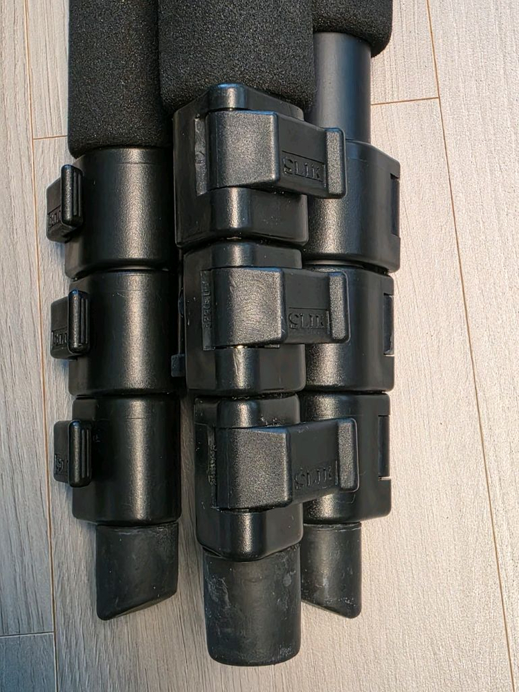 SLIK PRO 340DX 삼각대와 Manfrotto 486RC2 볼헤드--4