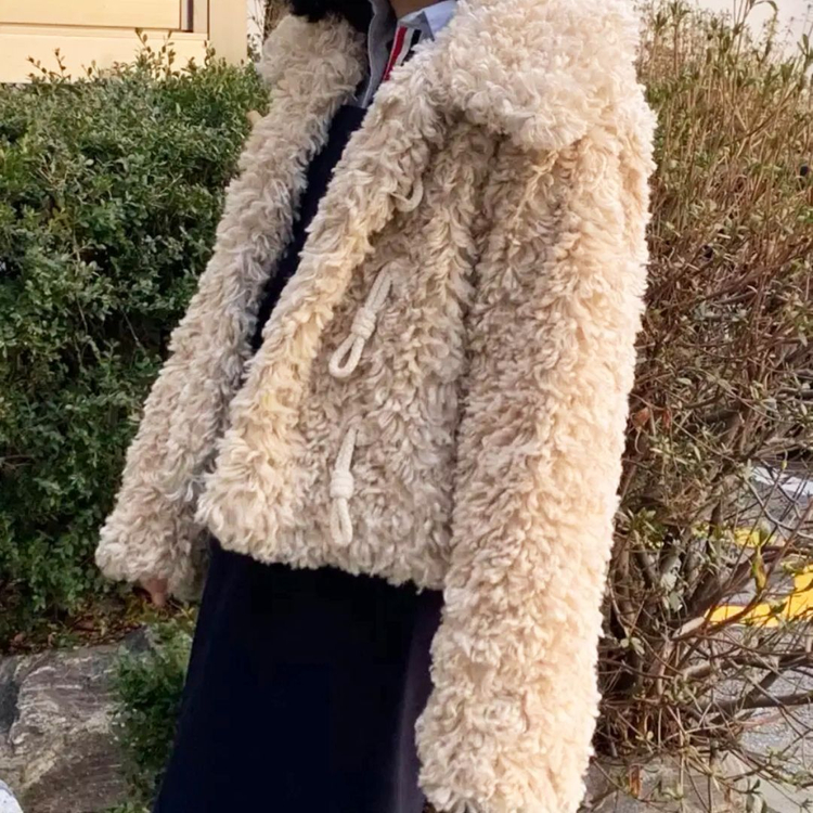 런던플랏(LONDONFLAT) 더플 퍼자켓 프리사이즈 새상품--1