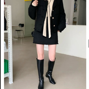 (새상품)트위드 스커트M 결혼식하객룩