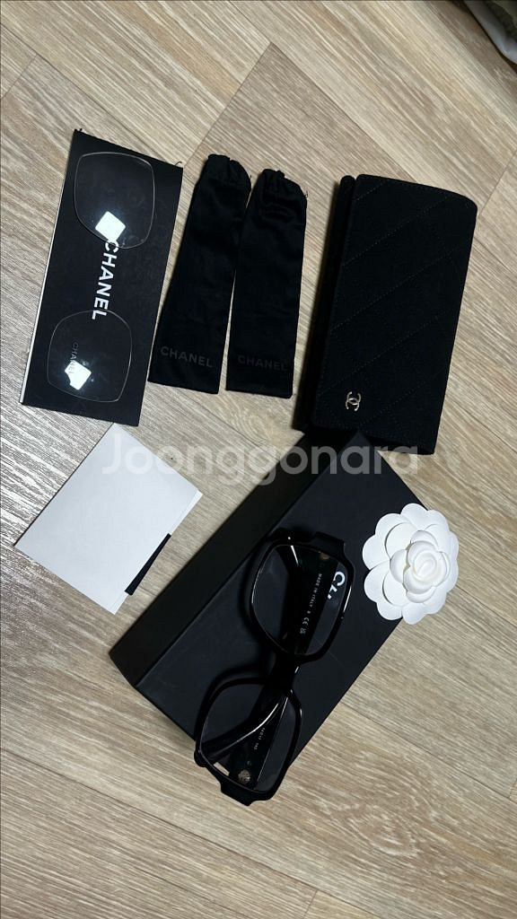 [샤넬] 하트 CC 샤넬 로고 안경--3