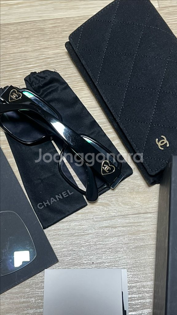 [샤넬] 하트 CC 샤넬 로고 안경--6