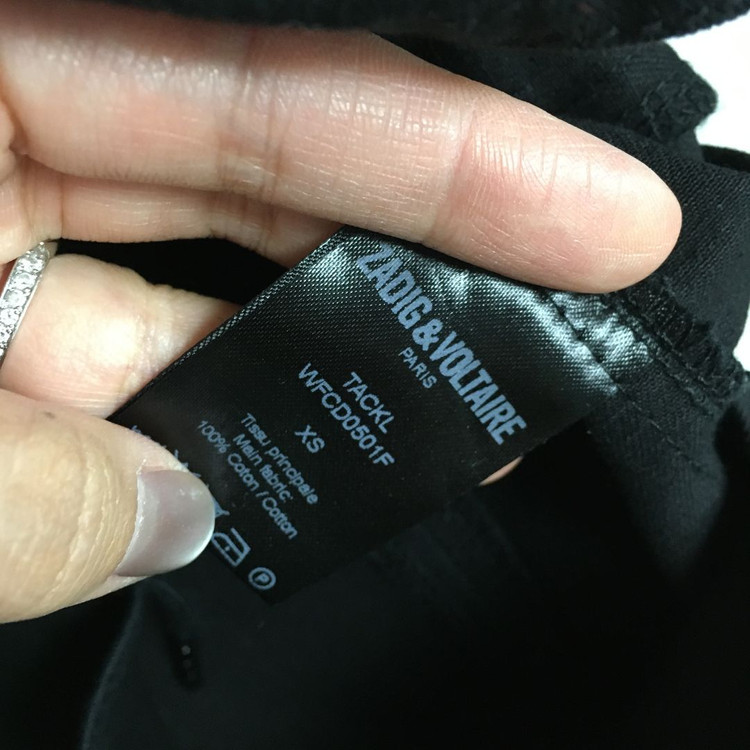 쟈딕앤볼테르 정품 블랙 야상 자켓 xs--4