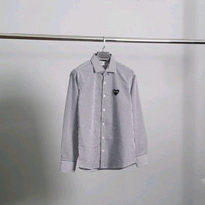 꼼데가르송 블랙와펜 스트라이프 셔츠