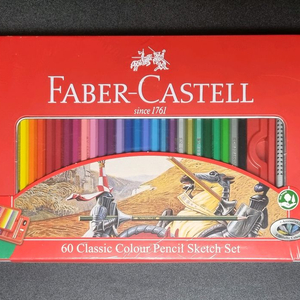 (미개봉) 파버카스텔 일반색연필 60색 틴케이스