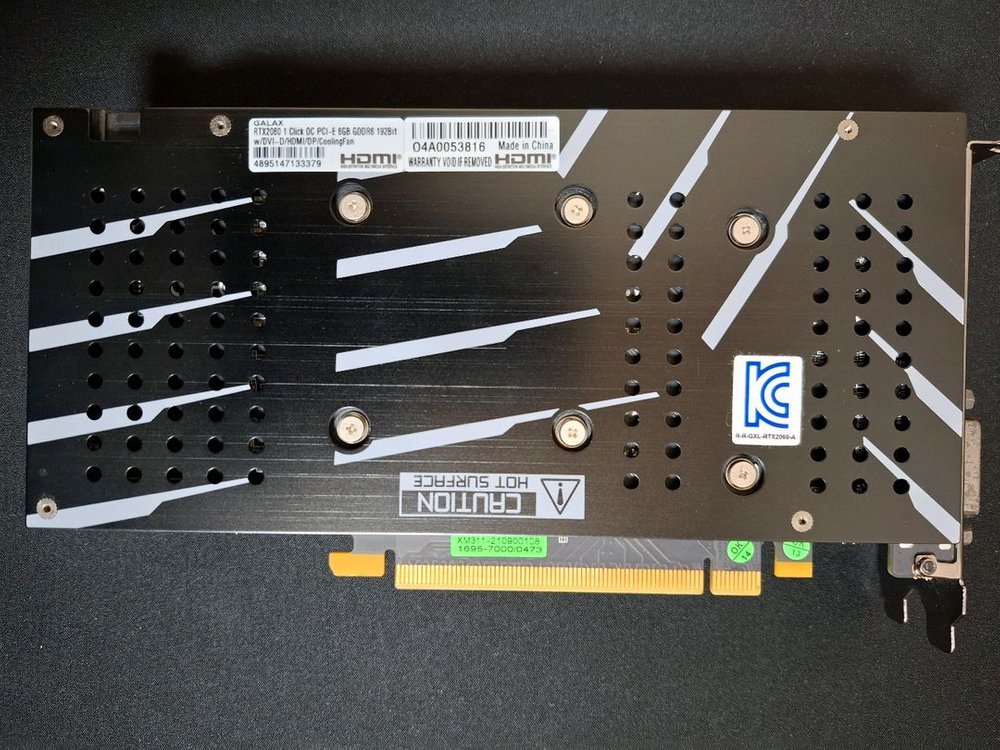 컴퓨터 그래픽카드 GALAX RTX 2060 6GB--3