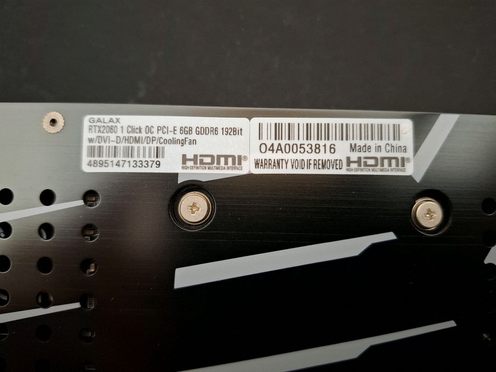 컴퓨터 그래픽카드 GALAX RTX 2060 6GB--5