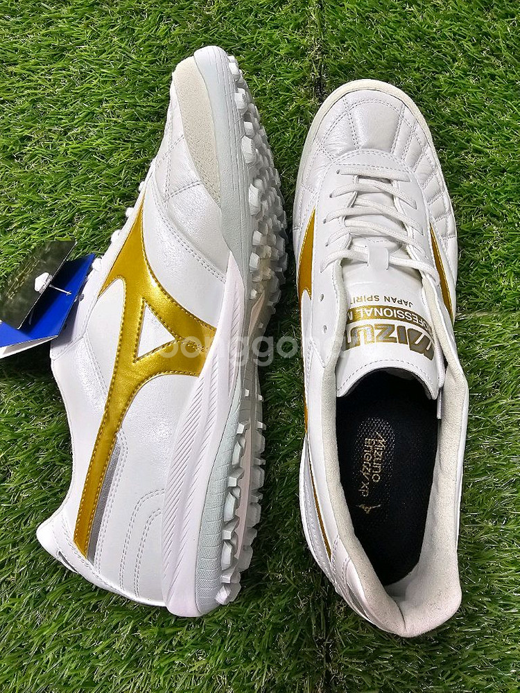 [새상품]미즈노 모렐리아 살라 JPN TF Bright Gold팩--6