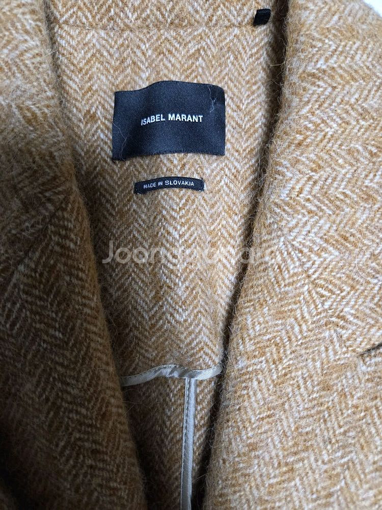 정가 150만원 이상! 이자벨 마랑 ISABEL MARANT 알파카 블렌드 헤링본 롱 코트 (38)--8