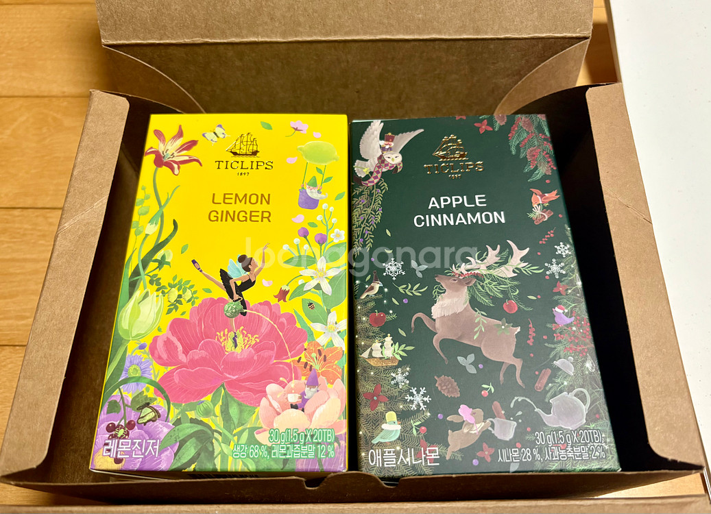 쌍계명차 티클립스 듀엣 기프트 세트 2개--3