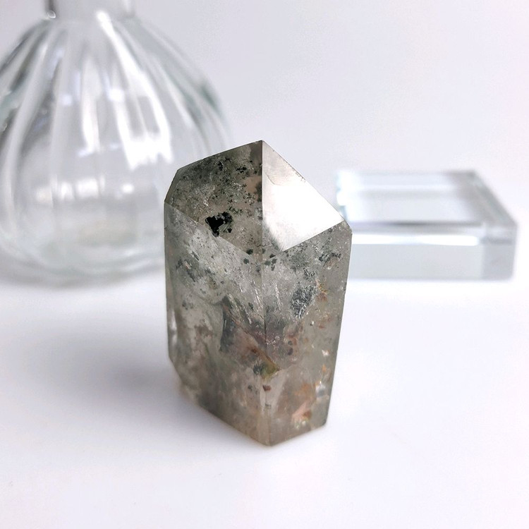 행운의돌 정원 가든쿼츠 포인트수정 크리스탈 107g (인테리어장식품)--1