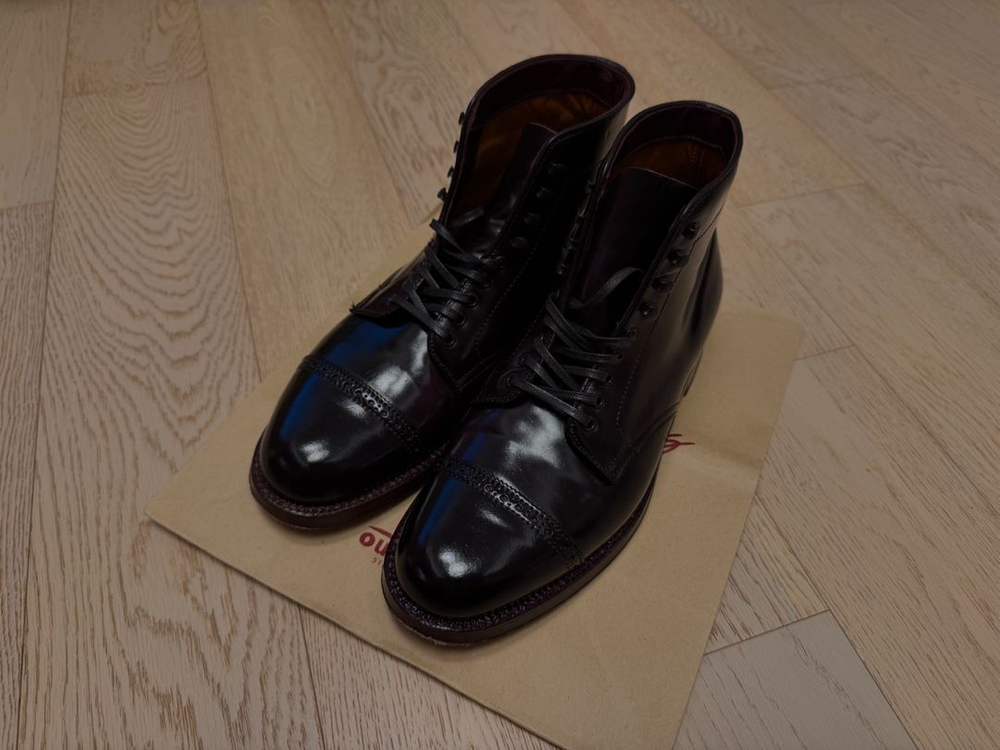 알든 브로그샵 코도반 점퍼 부츠 7d 1회착용--1