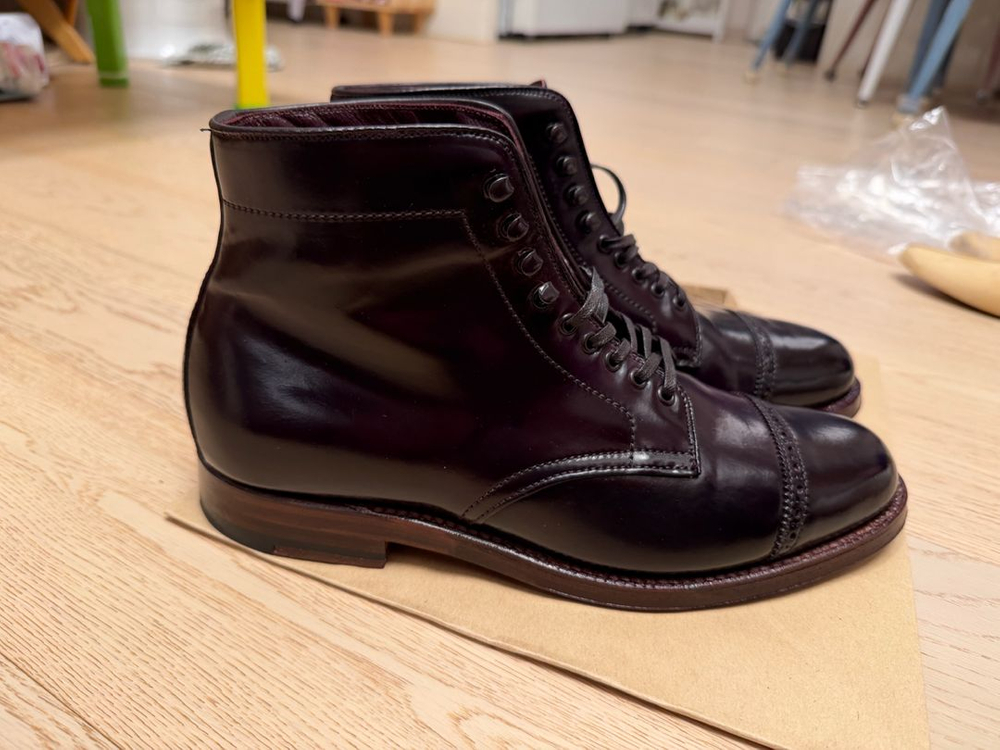 알든 브로그샵 코도반 점퍼 부츠 7d 1회착용--3