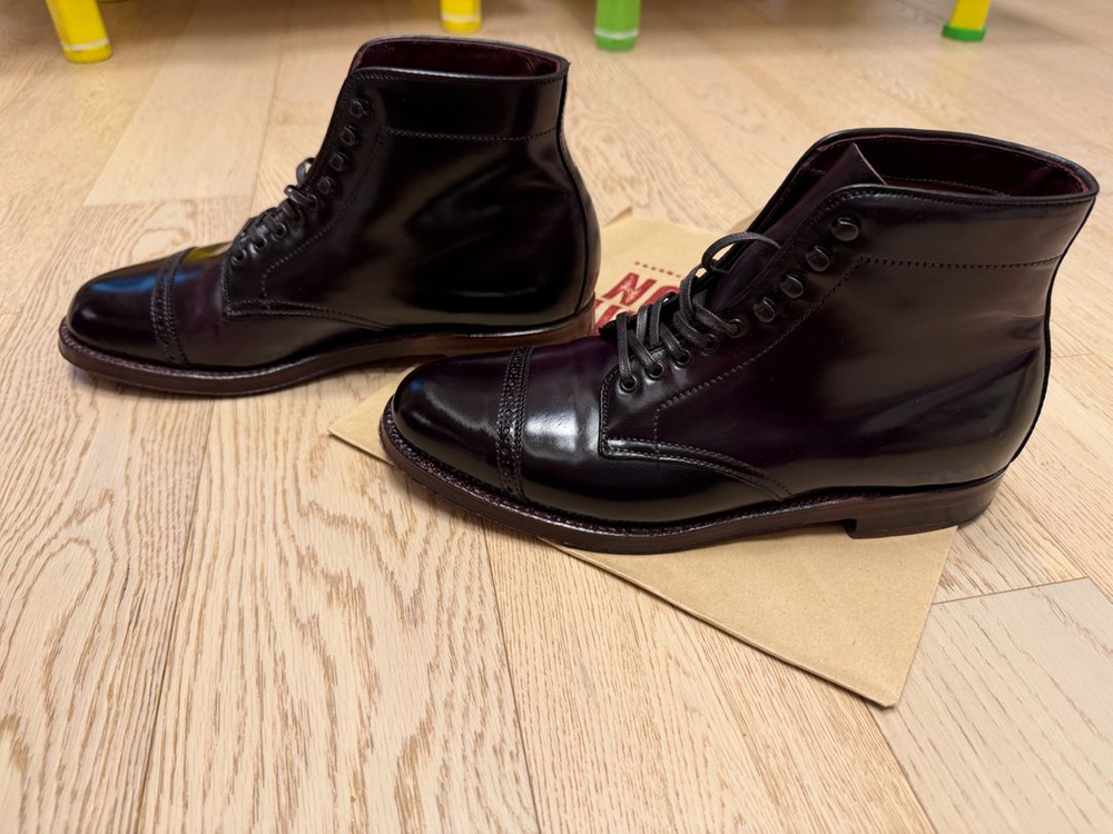 알든 브로그샵 코도반 점퍼 부츠 7d 1회착용--4