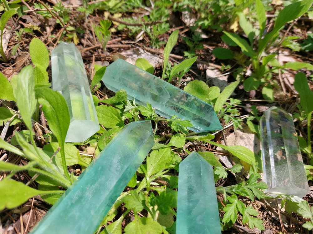 영롱한 플로라이트 원석 크리스탈 촬영소품 1pc--1