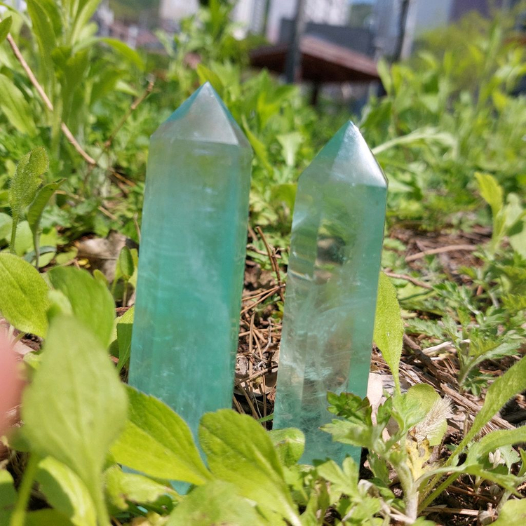 영롱한 플로라이트 원석 크리스탈 촬영소품 1pc--3