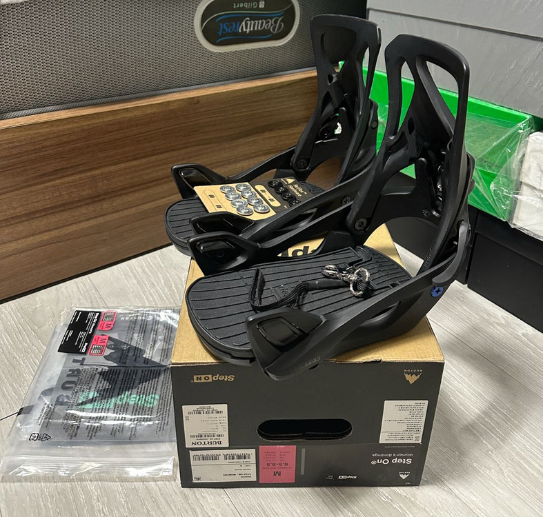 버튼 스텝온 바인딩 블랙 우먼스 M--0