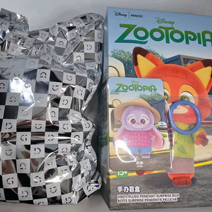 [미개봉]주토피아 미니소 라부부 인형 키링 주디 (농부)