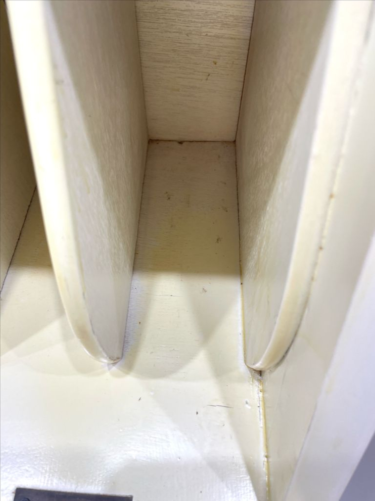 [부산] 예쁜 프렌치데스크(뷰로) 빈티지 크림색 아담한 서랍장--9