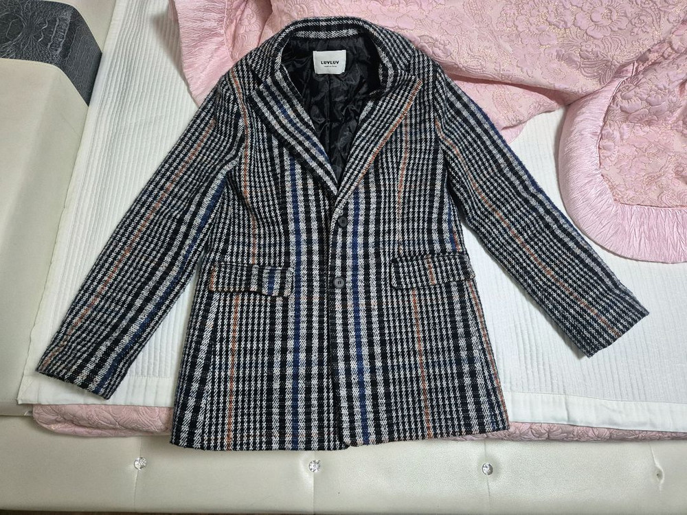 체크 패턴 자켓 66 사이즈 이미지